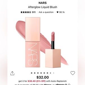 NARS - liquid blush. Dolce Vita (dusty rose)